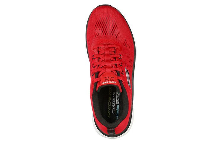 Shop Skechers Relaxed Fit D'Lux Walker-Commuter 'Red White' 232261-RDBK