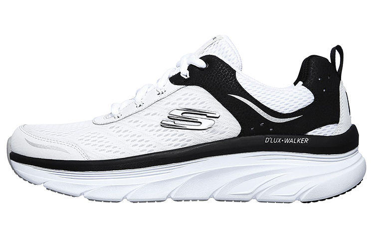 Skechers Relaxed Fit D'LUX Walker 'Black White' 232044-WBK