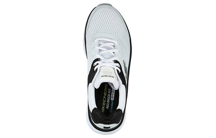 Lookbook Skechers Relaxed Fit D'LUX Walker 'Black White' 232044-WBK