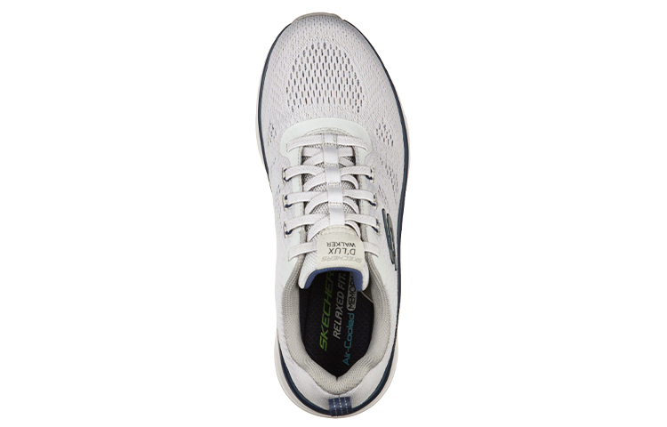 Shop Skechers Relaxed Fit D'Lux Walker 'Commuter White Blue' 232261-GYNV