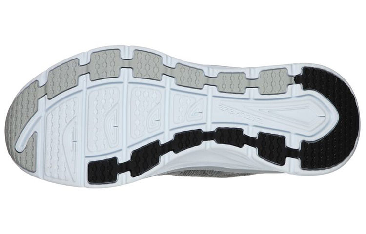 Shop Skechers 舒適型 D'lux Walker 低筒 男跑步鞋 灰白色