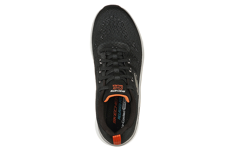 Lookbook Skechers Relaxed Fit D'lux Walker Commuter 'Hitam Putih' 232261-BLK