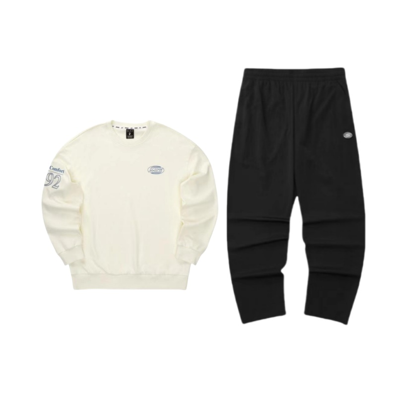 Skechers Relaxed Fit Dry Quick Sweatshirt & Pants Set Unisex Pure White L224M082-0018+L324U096-01SV