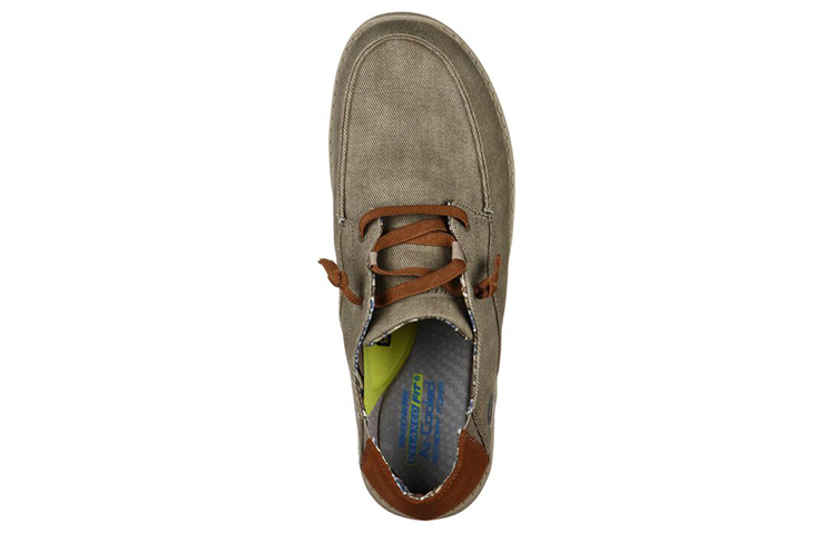 Shop Skechers 輕鬆適合 低筒運動休閒鞋 灰褐色