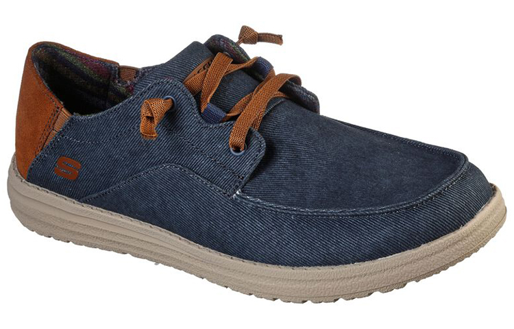 Lookbook Skechers Relaxed Fit Low ''Blau'' 210116-NVY