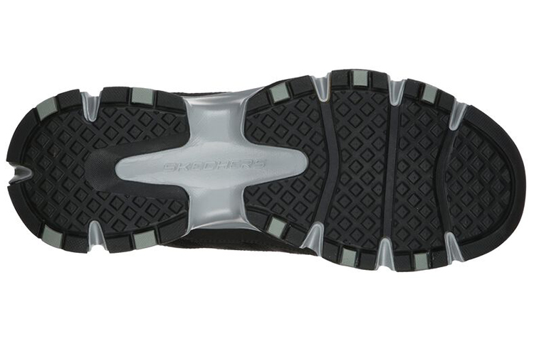 Shop Skechers Relaxed Fit Rendah 'Bernafas Hitam' 51887-BKGY