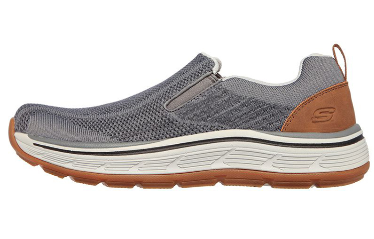 Skechers Relaxed Fit Remaxed-Mendel 'Grey Brown' 204376-GRY