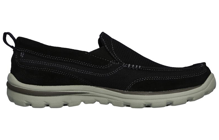 Order Skechers Relaxed Fit Superior-Milford 'Hitam' 64365-BLK