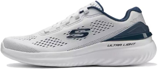 Skechers 復古休閒輕質 防滑耐磨 低筒 跑步鞋 男款 灰藍色 Buy Skechers 復古休閒輕質 防滑耐磨 低筒 跑步鞋 男款 灰藍色