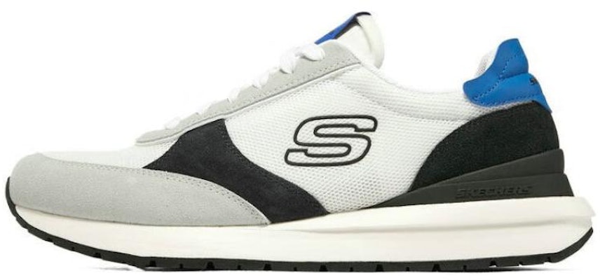 Skechers 復古百搭休閒板鞋 輕便耐磨透氣 低幫 生活休閒鞋 男款 灰藍色 Buy Skechers 復古百搭休閒板鞋 輕便耐磨透氣 低幫 生活休閒鞋 男款 灰藍色