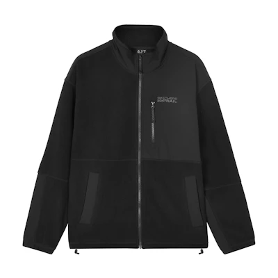 Skechers Retro Colorblock Stand Collar Jacket - Black, Stylish & Comfortable L424M039-0018