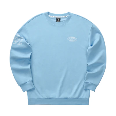 Skechers Retro Loose Fit Crewneck Sweatshirt Glacier Blue Unisex Casual Apparel L324U096-04K4