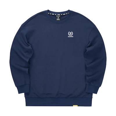 Skechers Retro Navy Round Neck Sweatshirt Unisex - Stylish & Comfortable L324U094-00DU