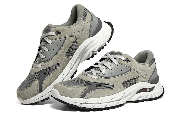 Skechers Thick-Soled Casual Shoes 'Green' 圖 3