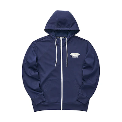 Skechers Retro Solid Hoodie Drawstring Jacket Unisex - Navy Blue L323U084-00DU