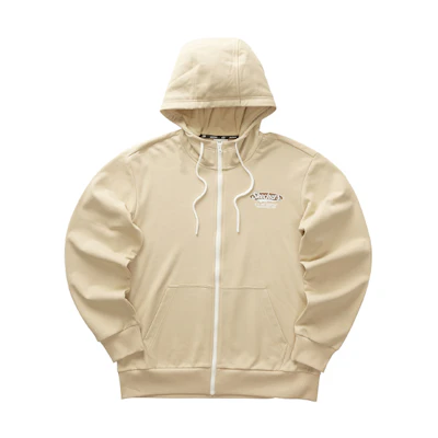 Skechers Retro Solid Hoodie Jacket Unisex in Irish Cream Color L323U084-028R