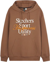 Skechers Retro Street Style Loose Fit Hoodie - Caramel Coffee L324U022-03F9 Skechers Retro Street Style Loose Fit Hoodie - Caramel Coffee L324U022-03F9