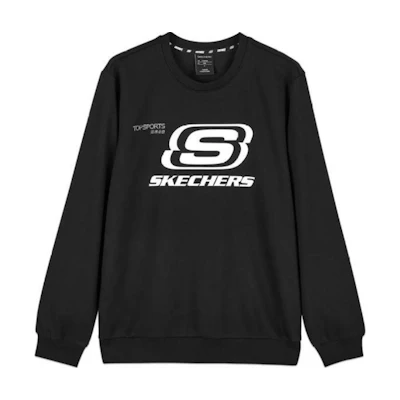 Skechers Retro Style Unisex Long Sleeve Sweatshirt - Carbon Black L121U188-0018