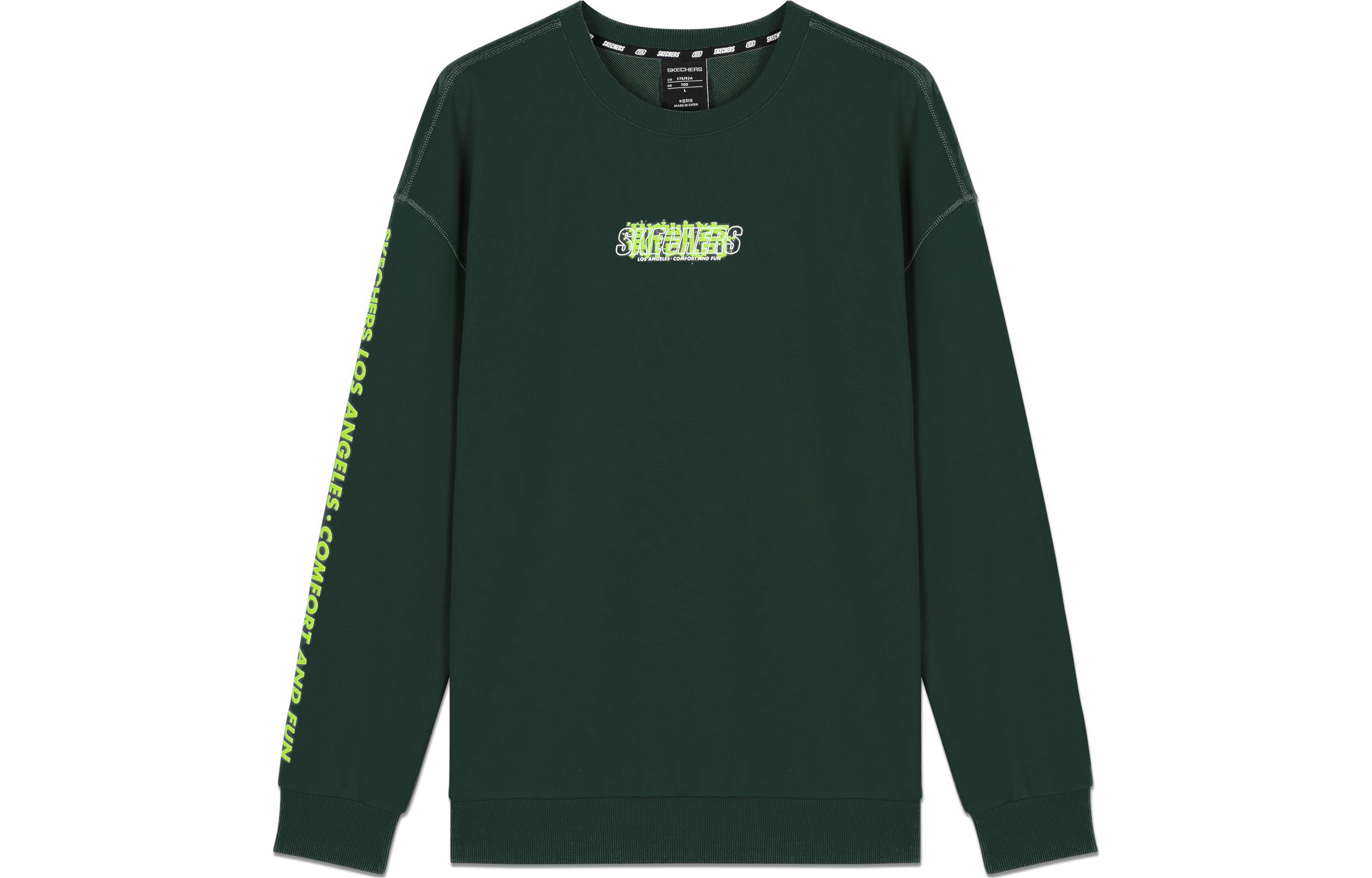 Skechers Round Neck Pullover Sweatshirt Manor Green L320M188-00X9