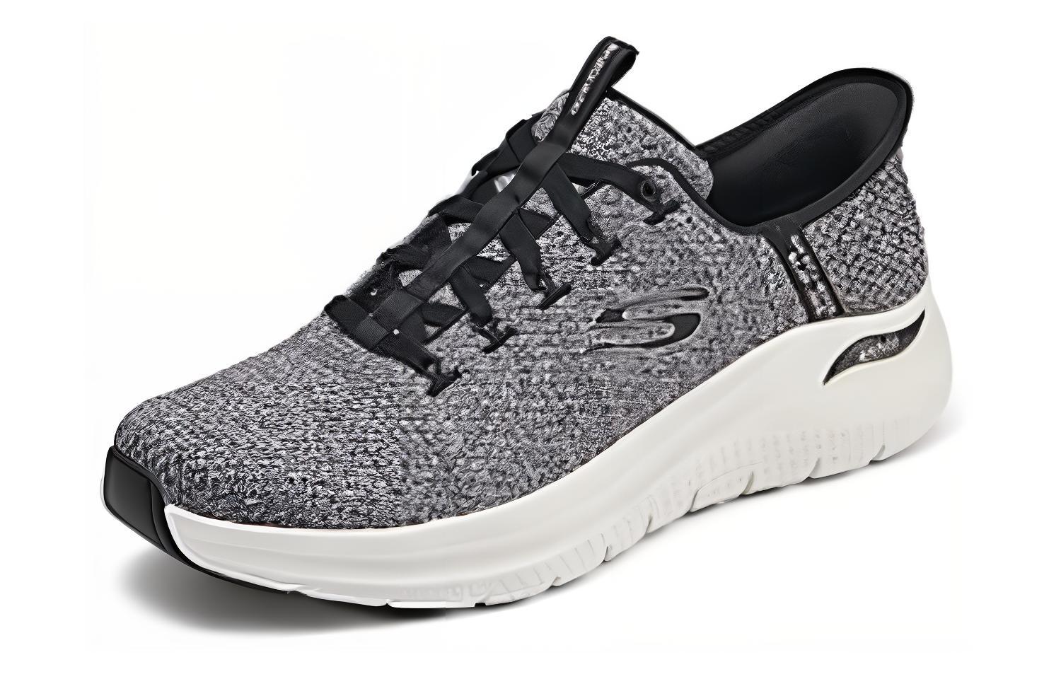 Lookbook 斯凯奇跑鞋‘黑白’ 232462-WBK