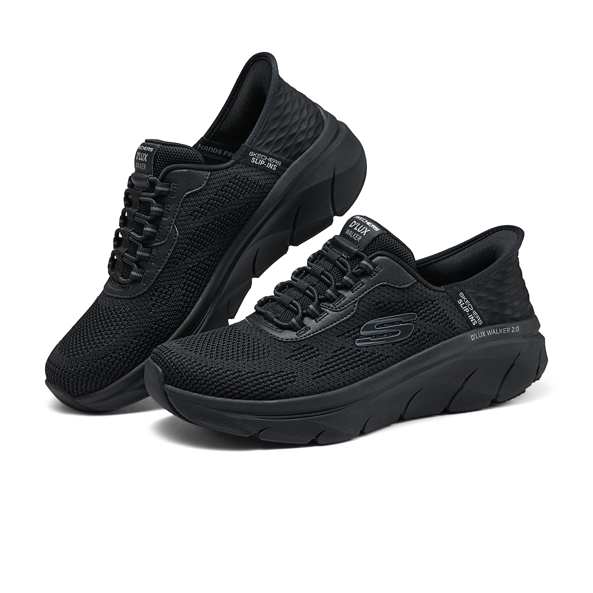 Shop Skechers 跑步鞋低帮款 '黑色' 232446-BBK