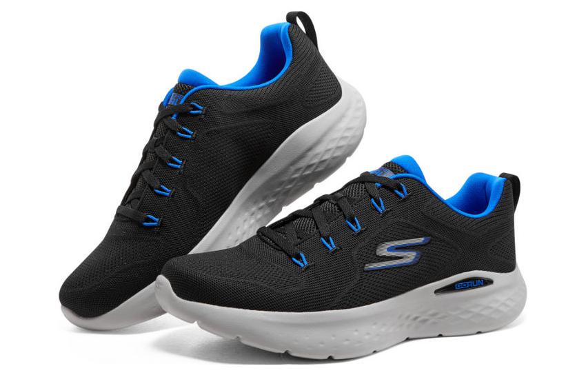 Lookbook Skechers Go Run Lite 'Hitam Biru' 220899-BKMT