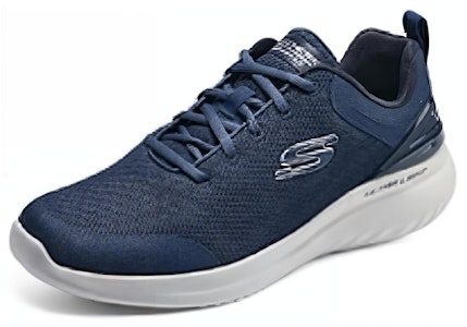 Skechers 百搭 減震防滑耐磨通風 低筒 跑步鞋 男款 藍色 Lookbook Skechers 百搭 減震防滑耐磨通風 低筒 跑步鞋 男款 藍色