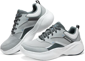 Shop Skechers 舒適 減震耐磨 低筒 跑步鞋 男款 灰色