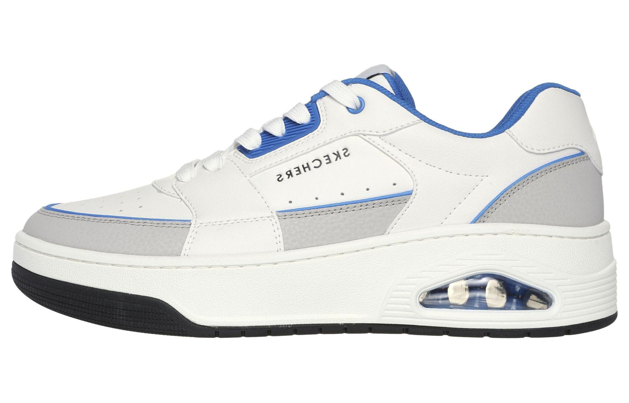 Skechers Running Shoes Low Top 'Comfort Versatile Non-Slip Durable White Blue' 183140-WBL