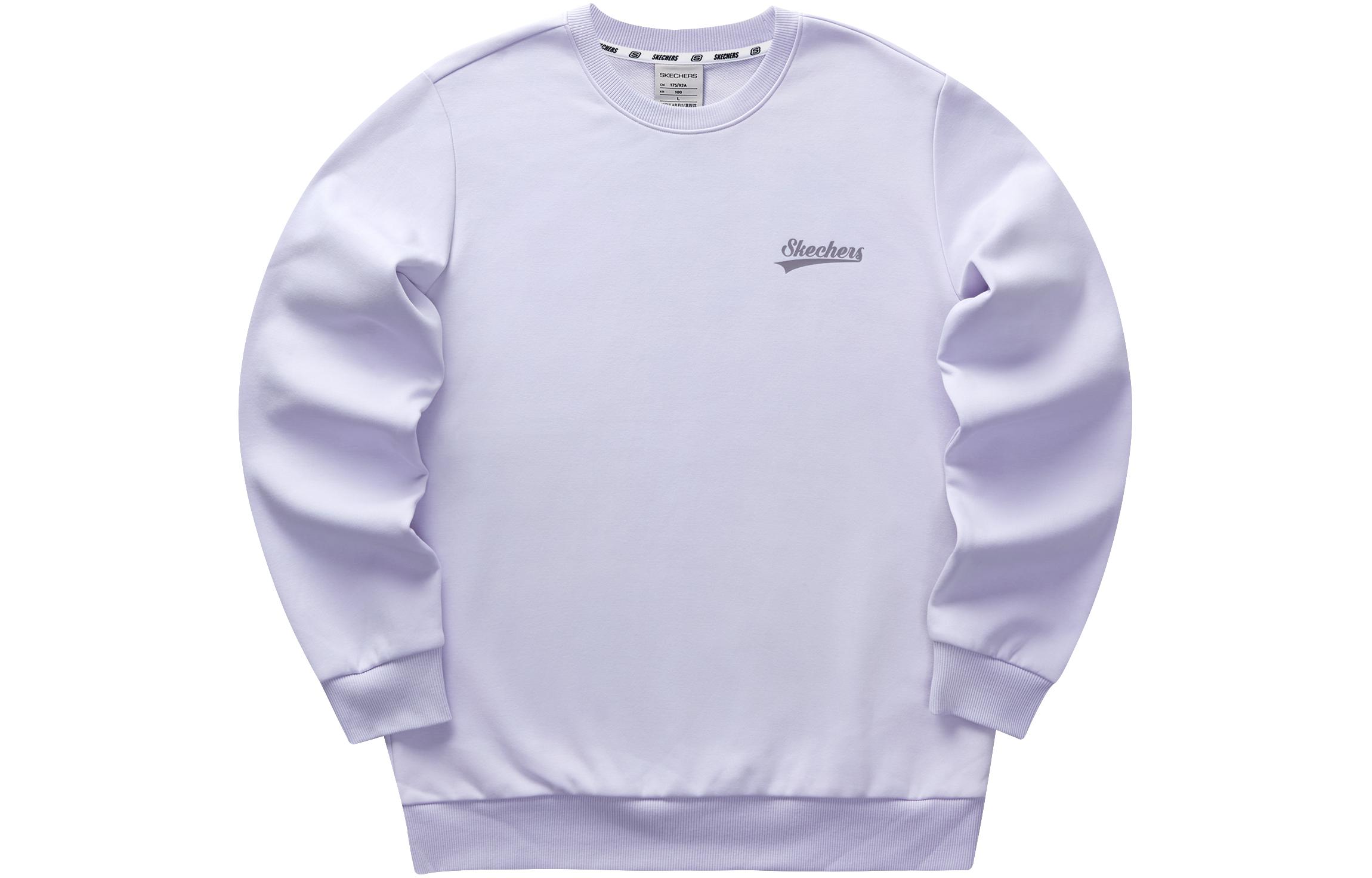 Skechers S-Color Unisex Crewneck Knit Pullover Sweatshirt - Heather Purple L323U181-00FW