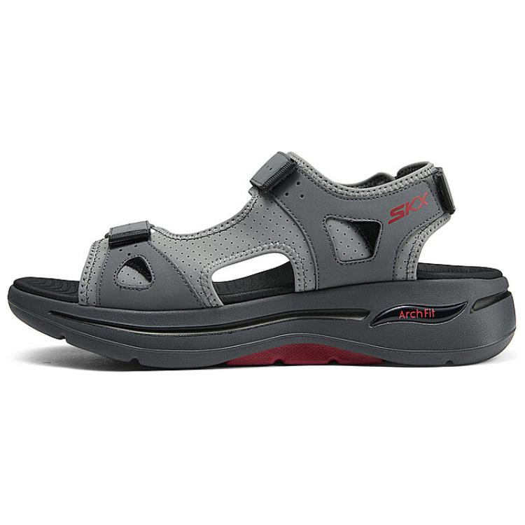 Skechers Sandal &#x27;Grey Red&#x27; 229064-CCRD