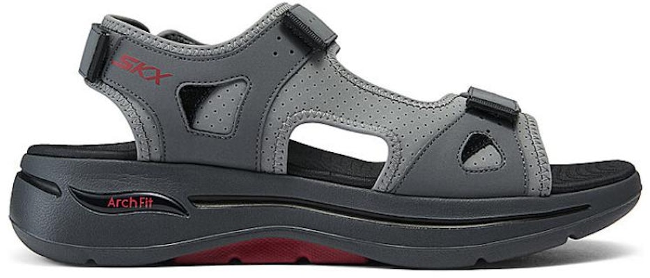Skechers Sandal 'Grey Red' 229064-CCRD Order Skechers Sandal 'Grey Red' 229064-CCRD