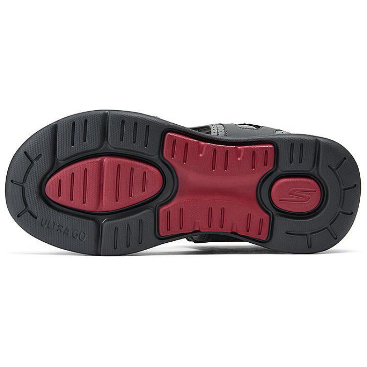 Shop 스케쳐스 샌들 '회색/빨강' (Skechers Sandal 'Grey/Red') 229064-CCRD