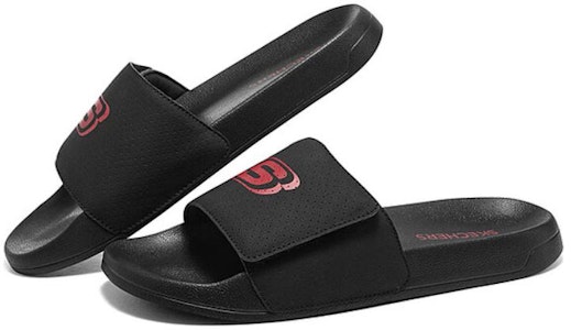 Skechers Side Lines 2 Selipar 'Hitam Merah' 8790196-BKRD Shop Skechers Side Lines 2 Selipar 'Hitam Merah' 8790196-BKRD