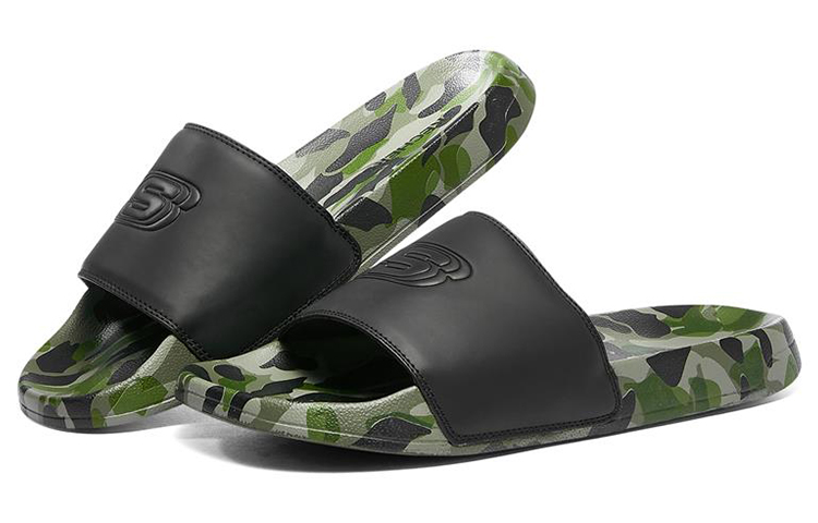 Lookbook Skechers Side Lines 'Negro Verde' 8790102-OLV