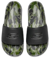 Shop Skechers Side Lines 'Black Green' 8790102-OLV