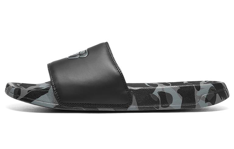 Skechers Side Lines 'Black Grey Comfort Slippers' 8790102-BKGY