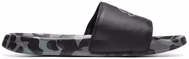 Order Skechers Side Lines 'Black Grey Comfort Slippers' 8790102-BKGY