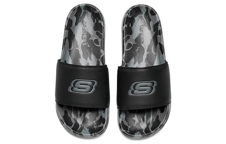 Shop Skechers Side Lines 'Zapatillas Cómodas Negro Gris' 8790102-BKGY