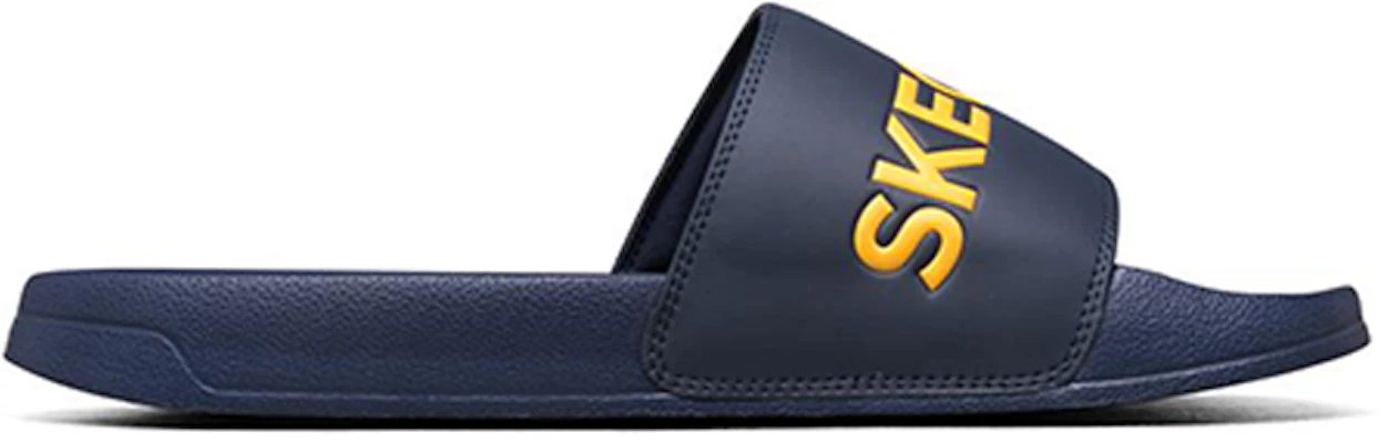Skechers Side Lines Chaussons Décontractés Bleu Marine Jaune 8790061-NVYL Order Skechers Side Lines Chaussons Décontractés Bleu Marine Jaune 8790061-NVYL