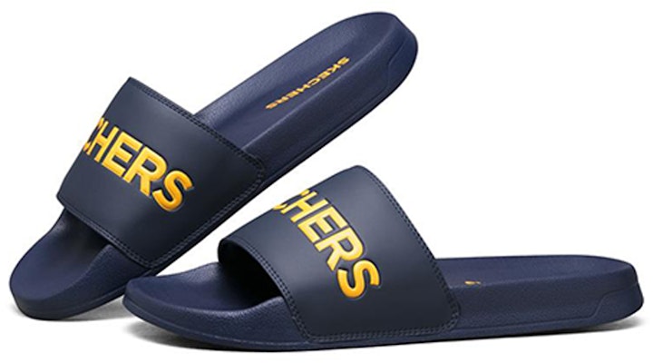 Skechers Side Lines休閒拖鞋 海軍藍色 Lookbook Skechers Side Lines休閒拖鞋 海軍藍色