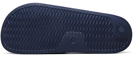 Shop Skechers Side Lines Casual Navy Blue Slippers 'Navy Blue Yellow' 8790061-NVYL