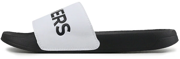 Skechers Side Lines Cozy Non-Slip Sports Slippers White 8790061-WBK Skechers Side Lines Cozy Non-Slip Sports Slippers White 8790061-WBK
