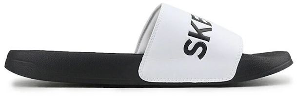 Order Skechers Side Lines Cozy Non-Slip Sports Slippers White 8790061-WBK