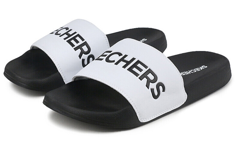 Lookbook Skechers Side Lines Chaussons Sport Antidérapants Blancs 8790061-WBK
