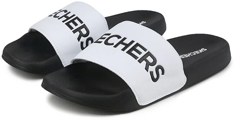 Skechers Side Lines Chaussons Sport Antidérapants Blancs 8790061-WBK Lookbook Skechers Side Lines Chaussons Sport Antidérapants Blancs 8790061-WBK