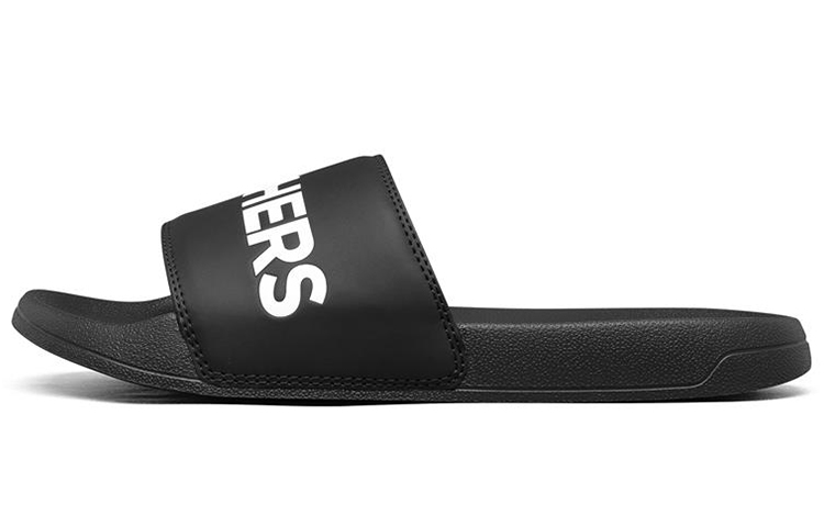 Skechers Side Lines Lightweight Cozy Outdoor Sports Slippers Black 8790108-BLK