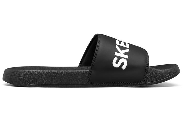 Order Skechers Side Lines Sandal Ringan Nyaman Hitam Untuk Olahraga Luar Ruangan 8790108-BLK