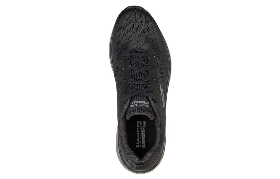 Shop Skechers Skeachers GO WALK Hyper Burst 'Black Grey' 216071-BKGY