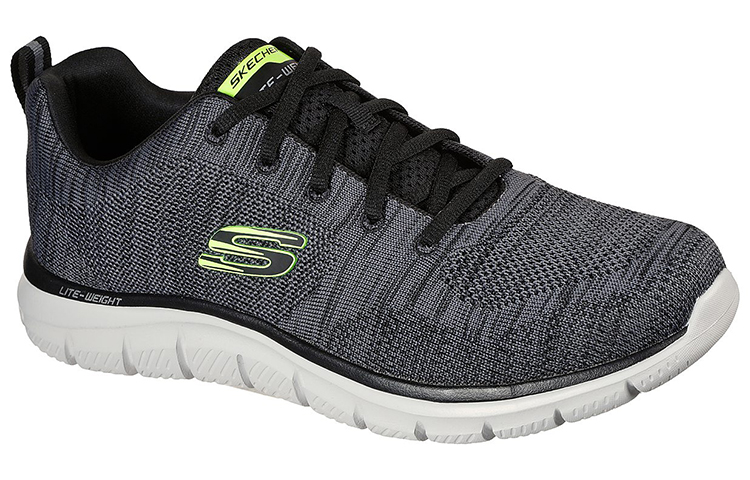 Lookbook Skechers Skeakers Track - Front Runner 'Black Grey' 232298-CCBK